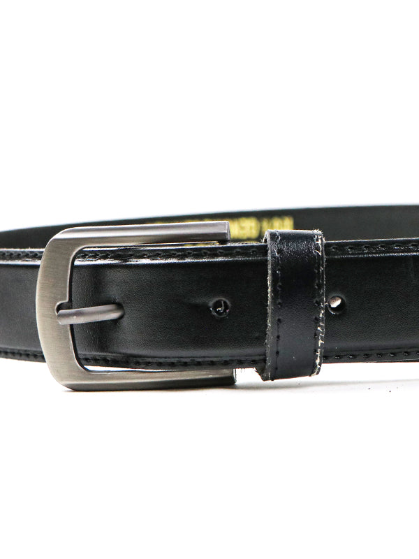 Men's Classic Stitched Belt Black