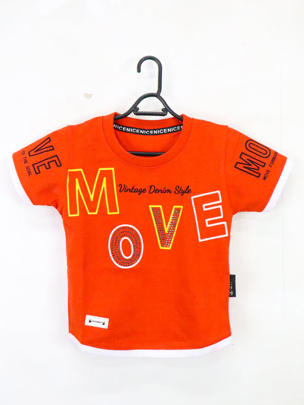 ATT Boys T-Shirt 1.5 Yrs - 3.5 Yrs Move Red
