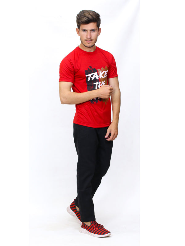 M Men's T-Shirt Time Red