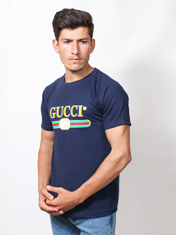 MM Men's Printed T-Shirt GUC Navy Blue