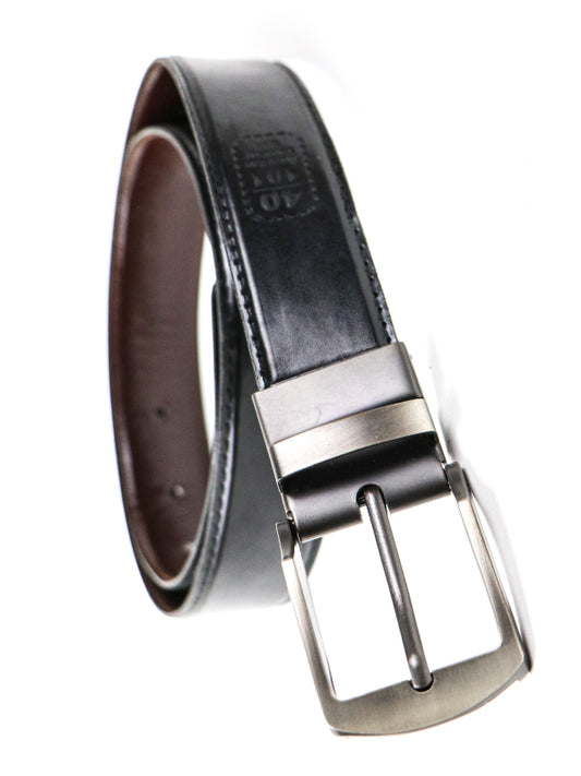 2 in 1 Brown & Black Faux Leather Belt for Men MB56