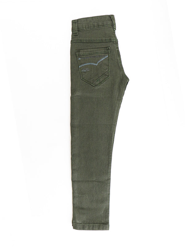 Boys Stretchable Jeans 5Yrs - 15Yrs Dark Green