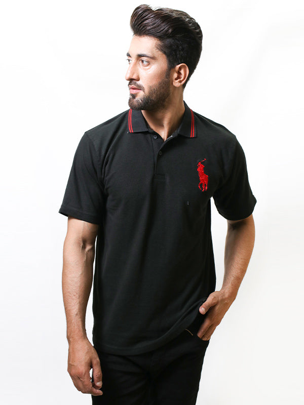 Men's Classic Polo T-Shirt Black