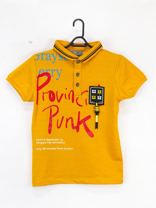 AJ Boys Polo T-Shirt 2.5 Yrs - 8 Yrs 01 Yellow