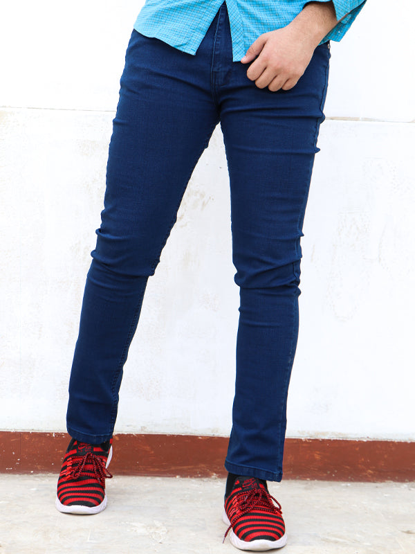 Men Navy Blue Slim Fit Denim Jeans MDJ24