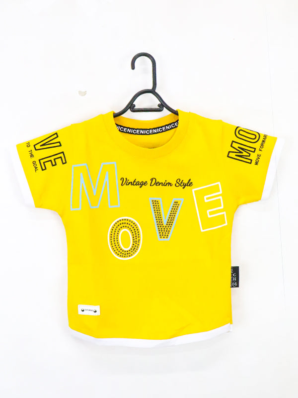 ATT Boys T-Shirt 1.5 Yrs - 3.5 Yrs Move Yellow