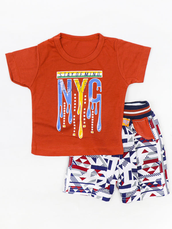ZG Kids Suit 4Yrs - 8Yrs NYC Carrot Red