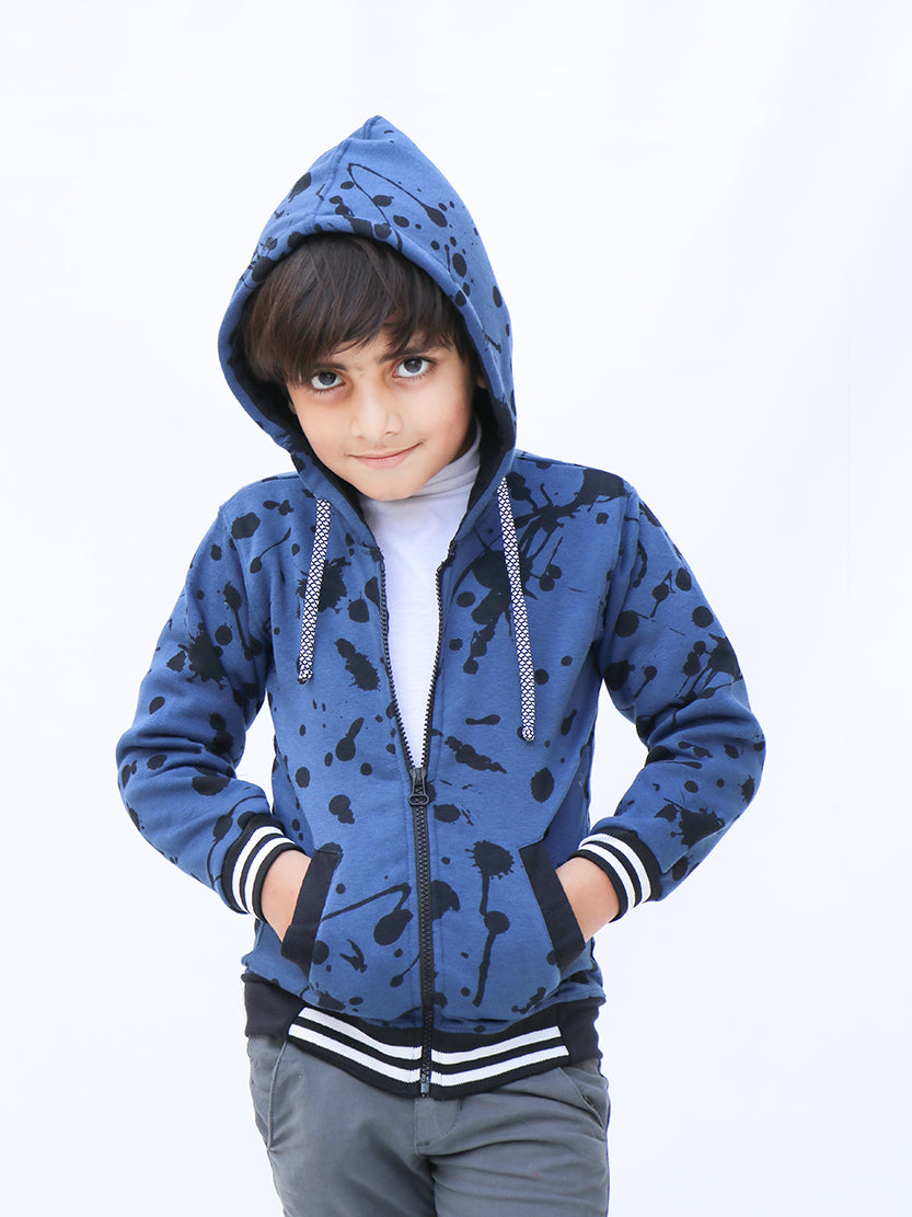 Kids Upper 2 Yrs - 9 Yrs Printed Dotted Blue