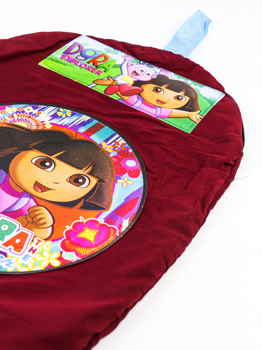 Dora Maroon Bag with Drawstrings