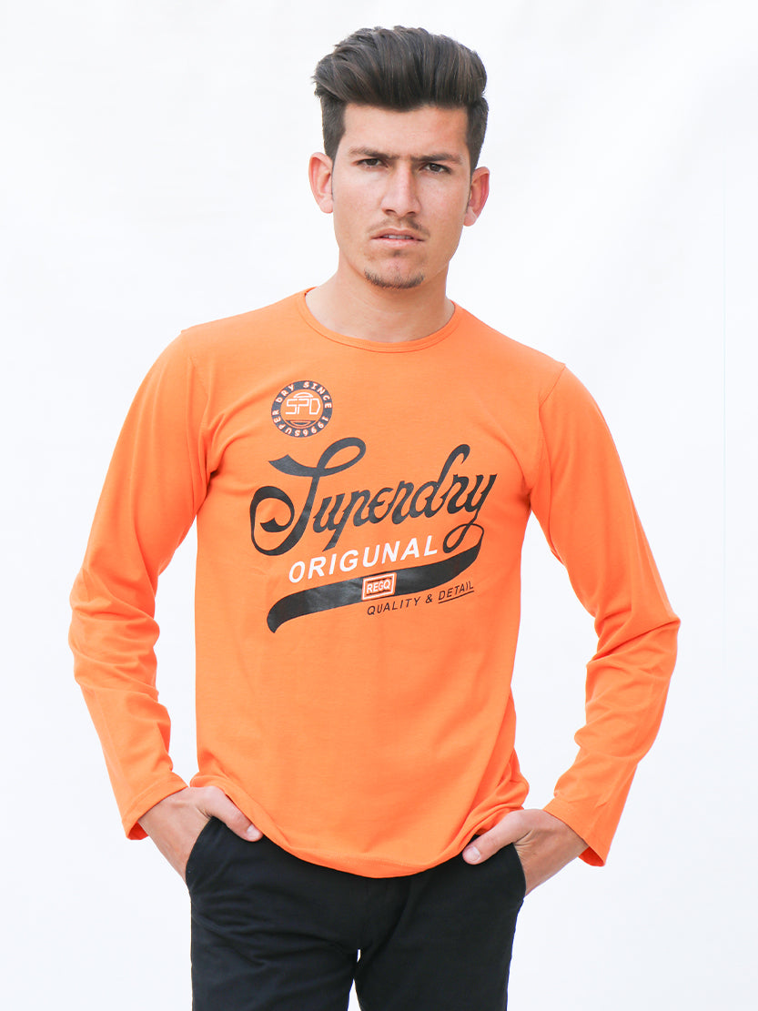 Men's Long Sleeve T-Shirt SPRDY Orange