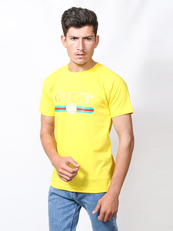 MM Men's Printed T-Shirt GUC Yellow