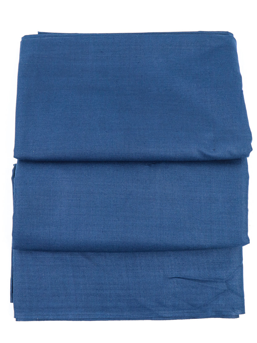 Men's Unstitched Kameez Shalwar Fabric Plain Dark Blue MUF109