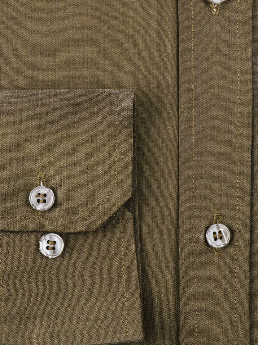AZ Men's Formal Dress Shirt Plain Light Brown