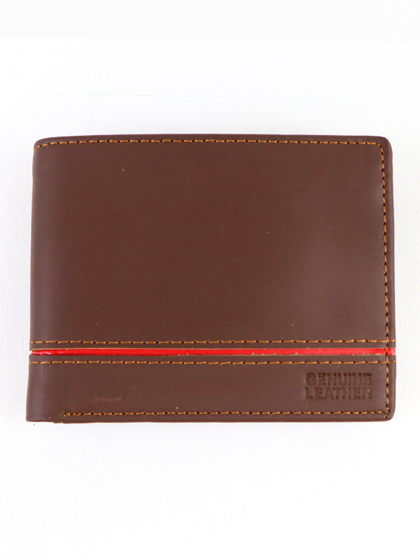 Cut Price Syn-Leather Wallet R Line Light Brown