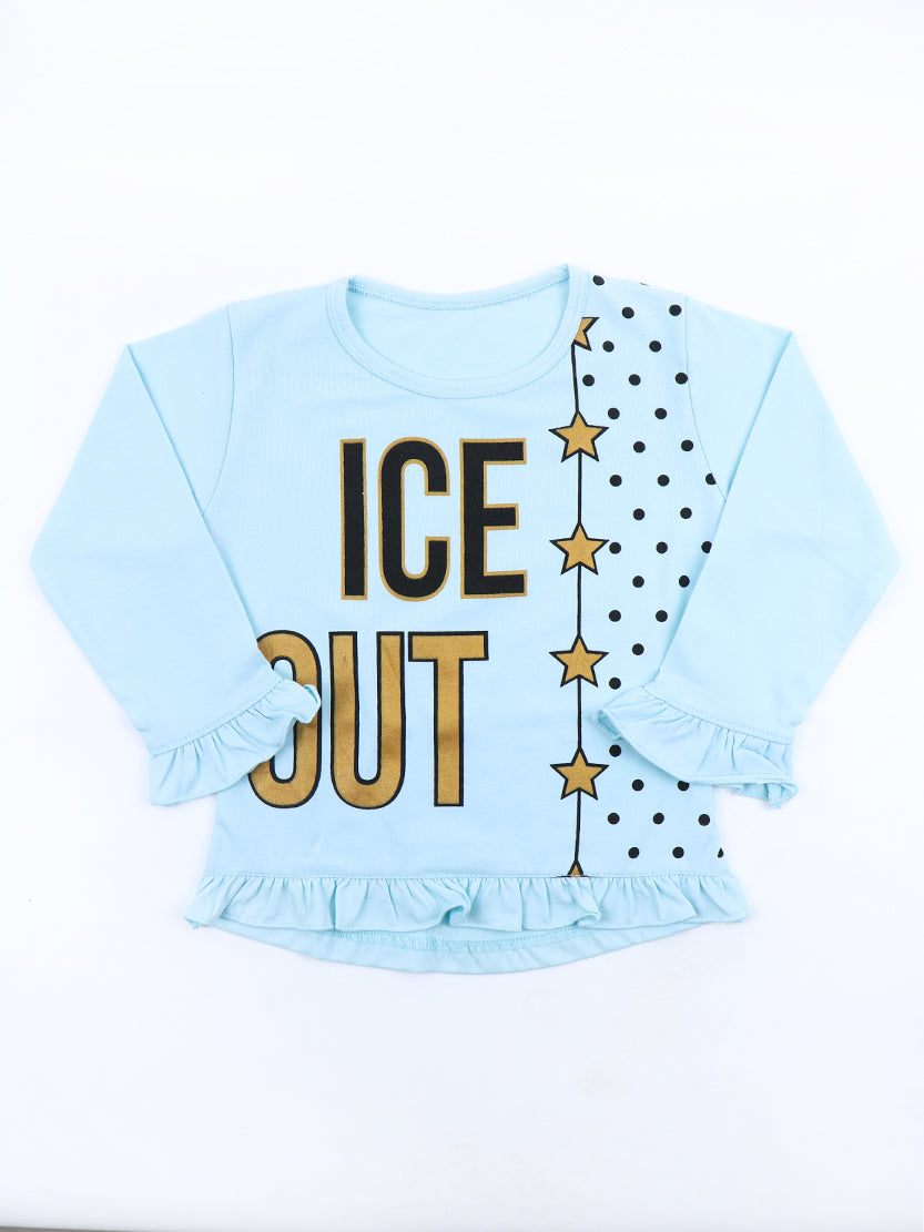 ATT 2.5 Yrs - 7 Yrs T-Shirt for Girls Printed Ice Out