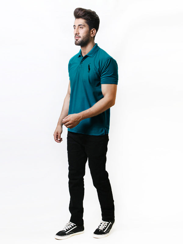 Men's Basic Polo T-Shirt See Blue