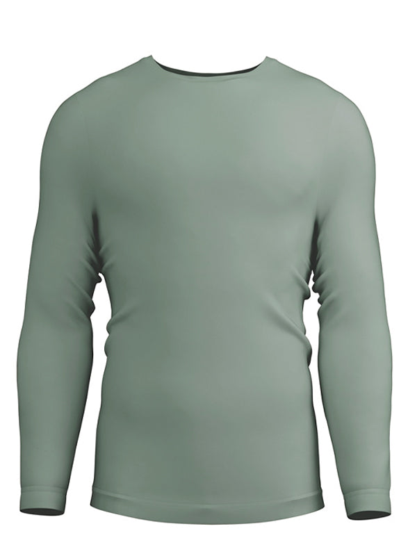MG Men's Plain Full Sleeve T-Shirt Light Green