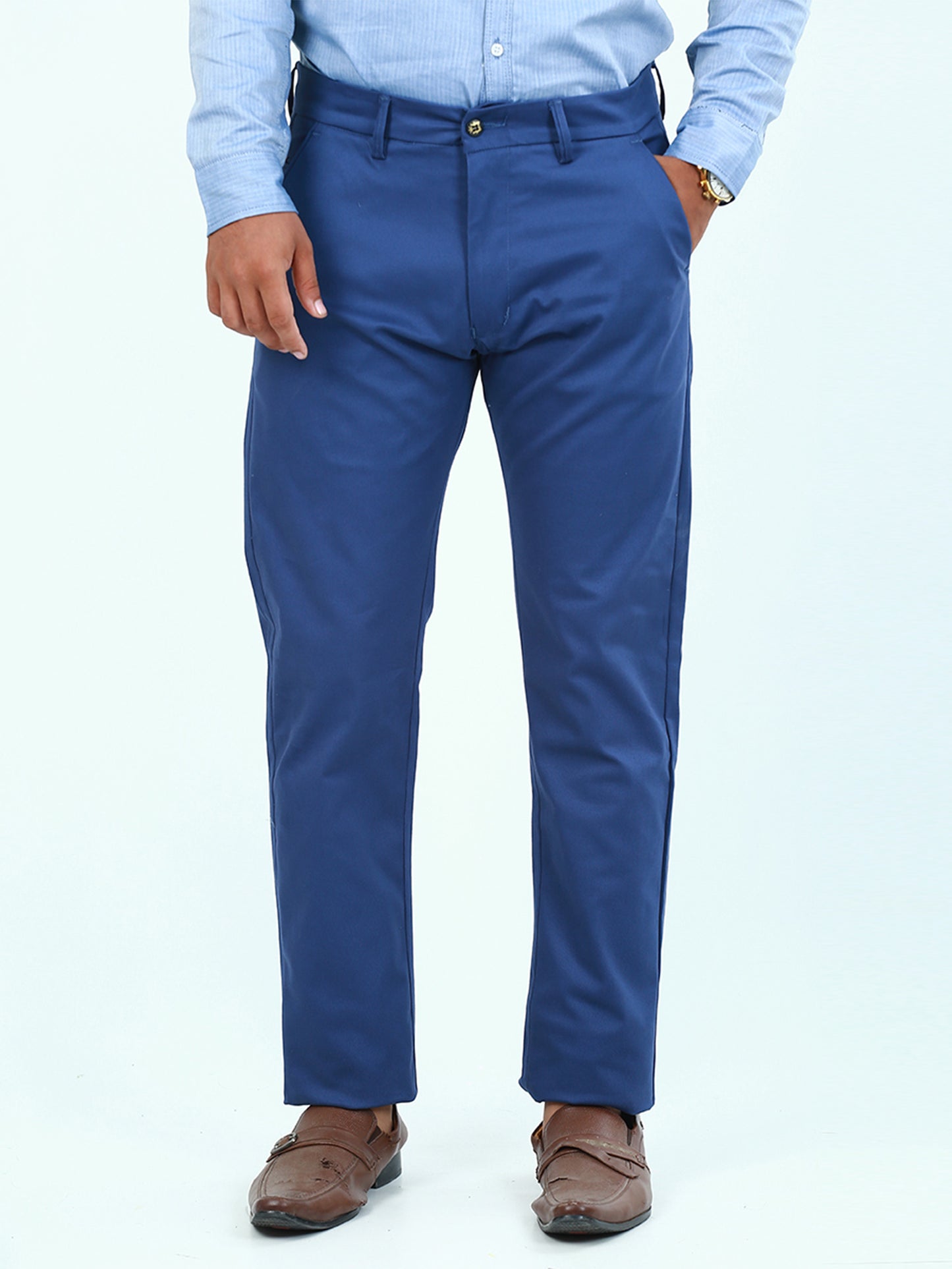 Cotton Chino Pant For Men Ink Blue