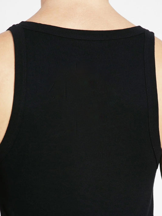 Cotton Vest for Men Black