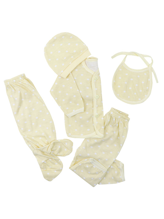 Newborn Suit 5Pc Set 0 Mth - 4 Mths Dots