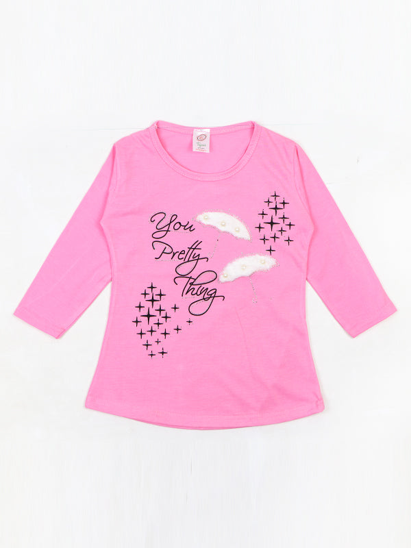 KG Girls Full Sleeve T-Shirt 3.5Yrs - 9Yrs YPT Pink