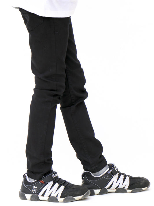 Boys Stretchable Jeans 5 Yrs - 16Yrs JET BLACK