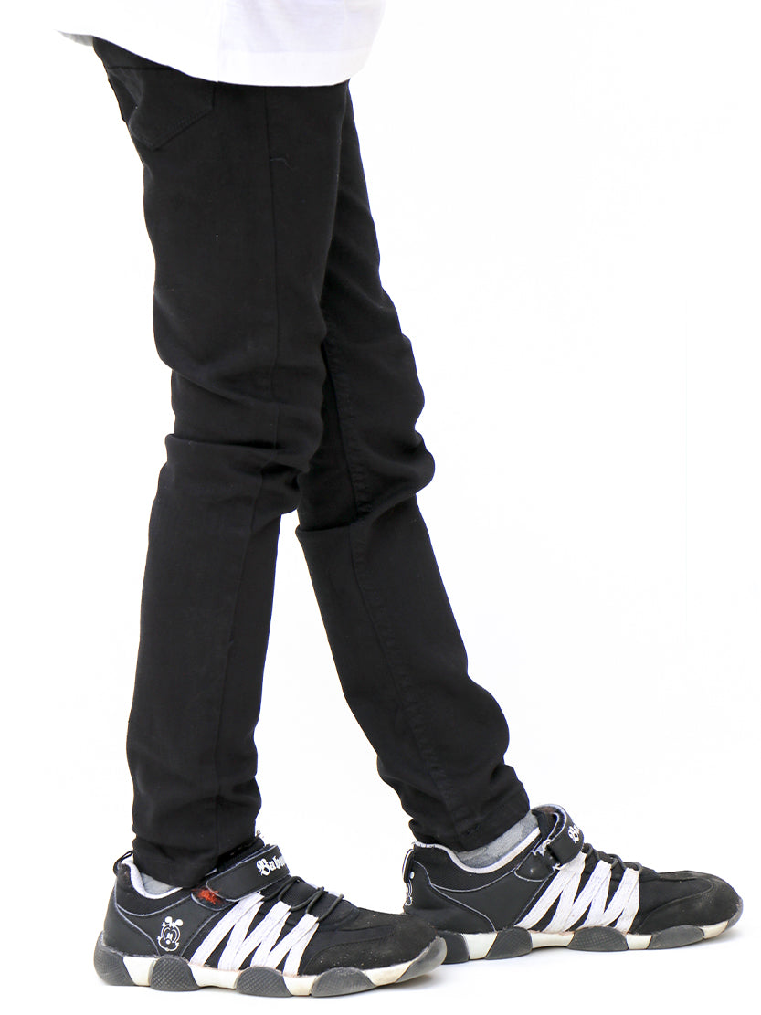 Boys Stretchable Jeans 5 Yrs - 12 Yrs Black