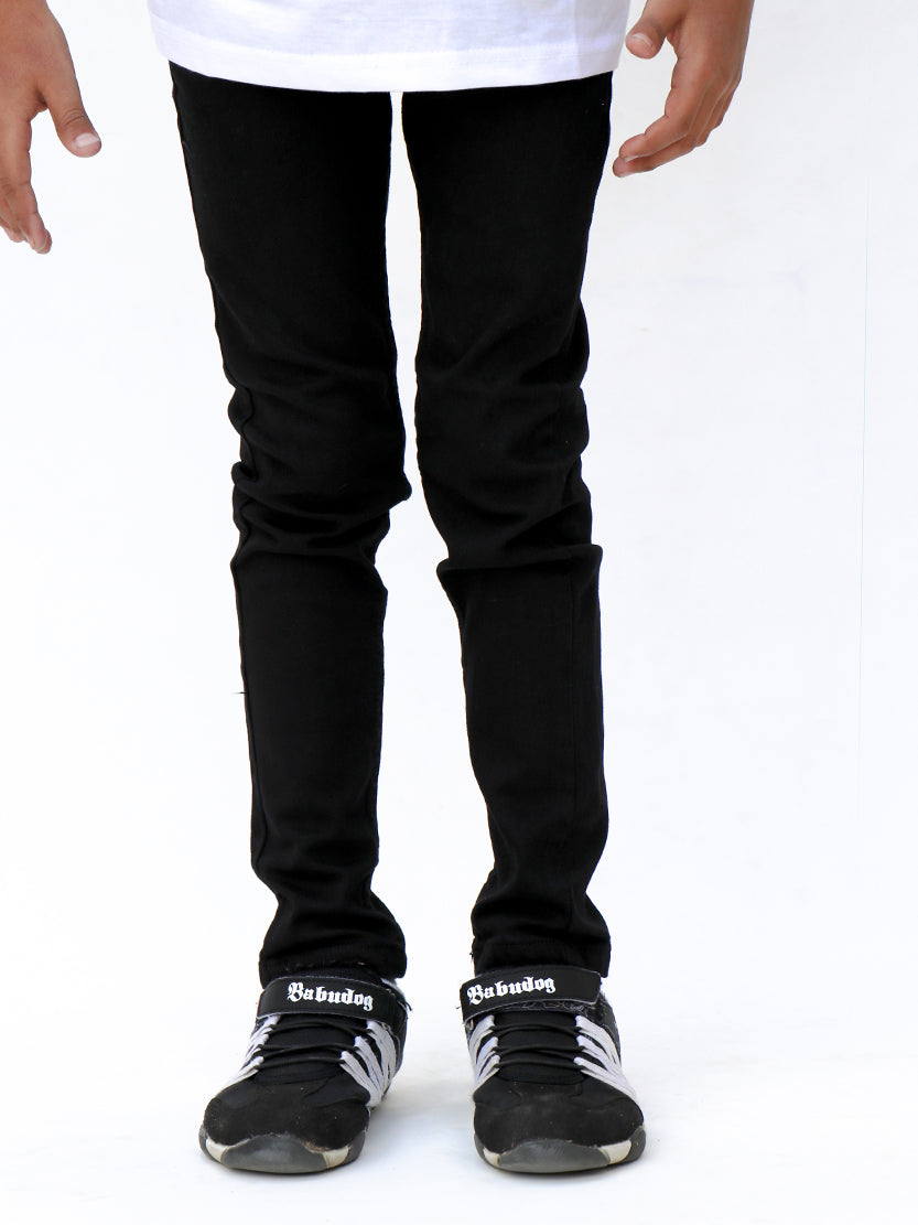 Boys Stretchable Jeans 5 Yrs - 16Yrs JET BLACK