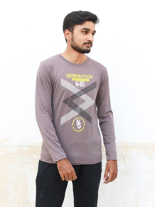 SF Men's Full Sleeve T-Shirt NG Light Violet