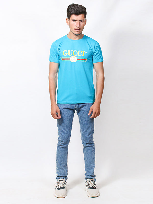 MM Men's Printed T-Shirt GUC Blue