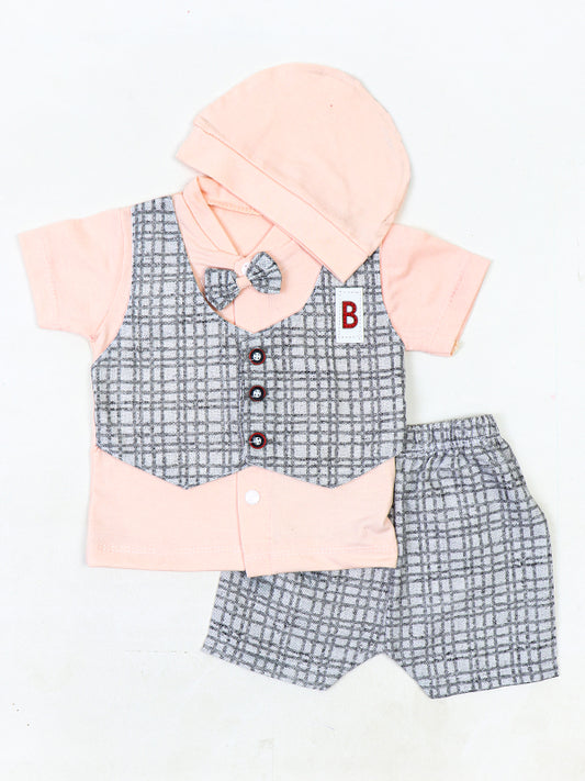 AJ Newborn Baba Suit 0Mth - 3Mth 10666 Peach