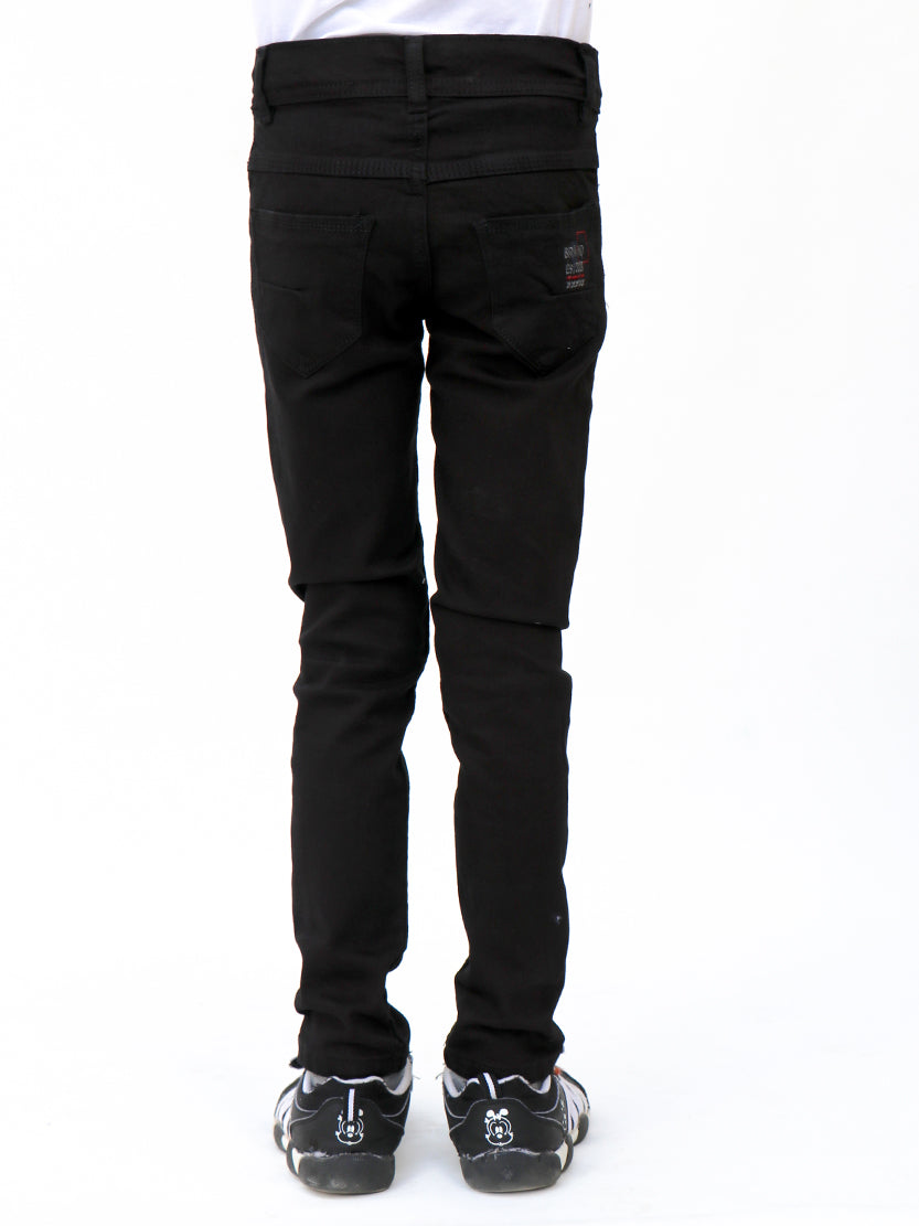 Boys Stretchable Jeans 5 Yrs - 16Yrs JET BLACK