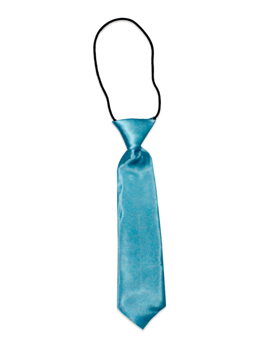 Boys Elastic Tie 9.5 Inches Sky Blue