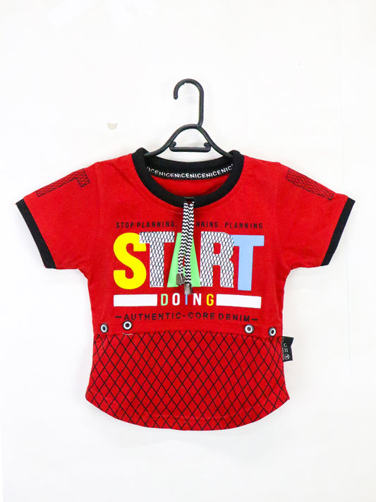 ATT Boys T-Shirt 1.5 Yrs - 3.5 Yrs Start Red