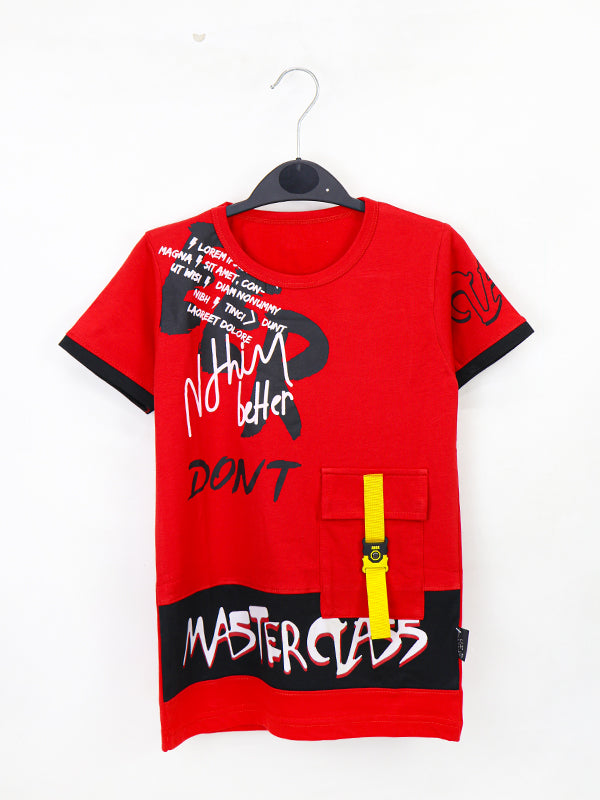 ATT Boys T-Shirt 5 Yrs - 10 Yrs NB Red