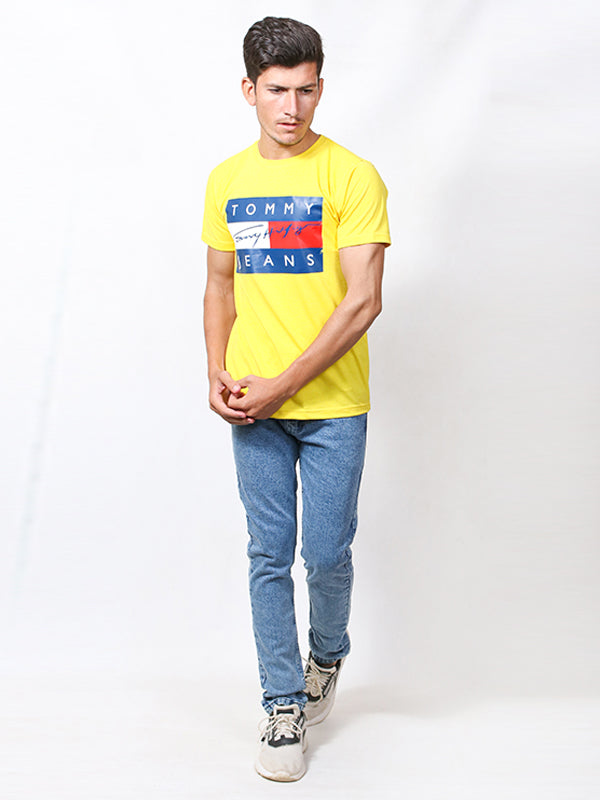 MM Men's Printed T-Shirt TOM Yellow