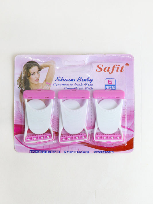 Safit Disposable 6 Blades Body Shaving Razor For Women
