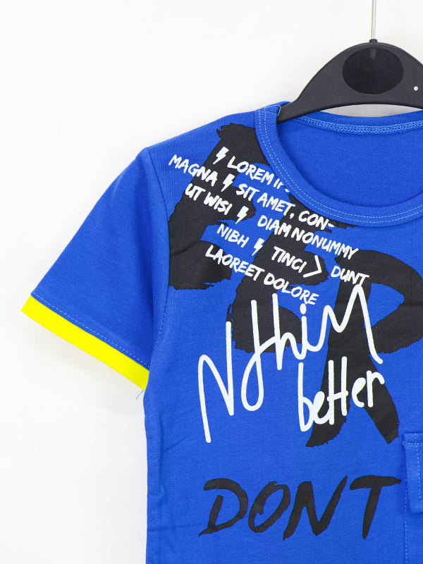 ATT Boys T-Shirt 5 Yrs - 10 Yrs NB Blue