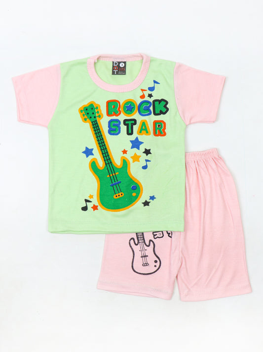 HG Newborn Baba Suit 3Mth - 9Mth Rock Star Light Green