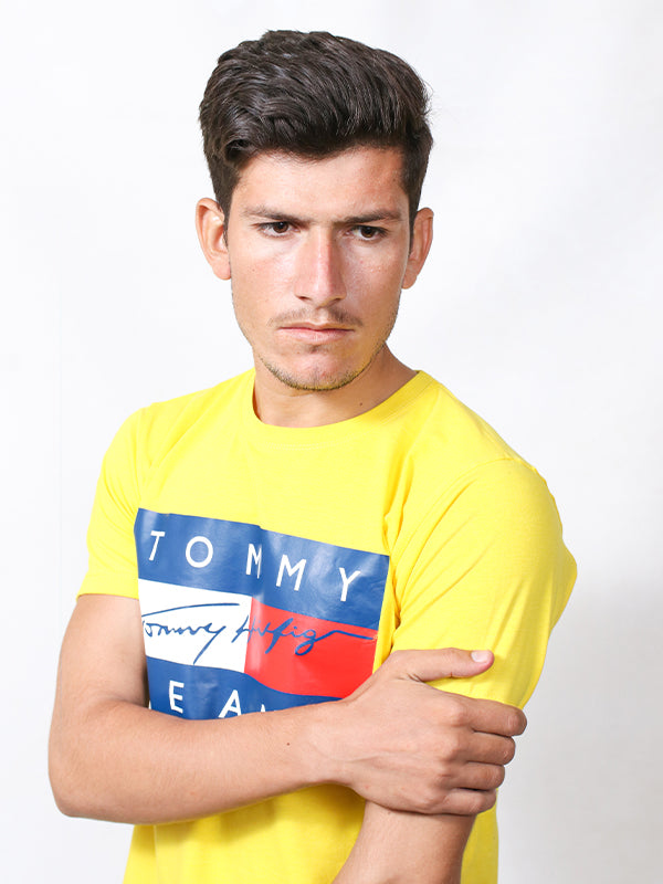 MM Men's Printed T-Shirt TOM Yellow