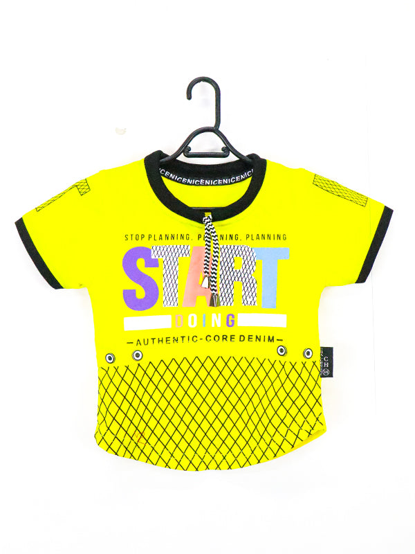 ATT Boys T-Shirt 1.5 Yrs - 3.5 Yrs Start Yellow