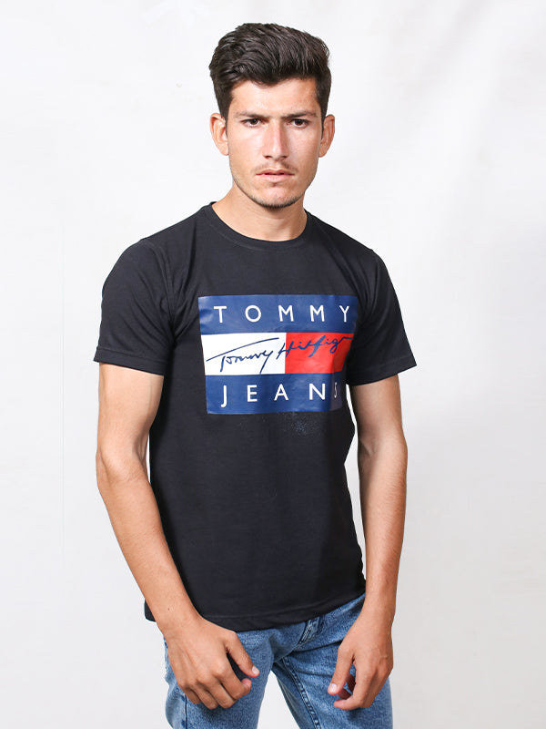MM Men's Printed T-Shirt TOM Black