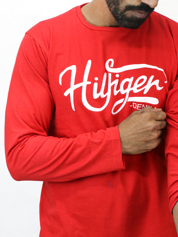 Men's Long Sleeve T-Shirt HFGR Red