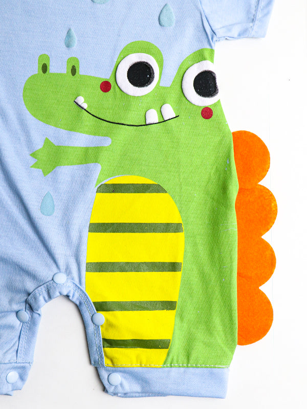 Newborn Jumpsuit 0 Mth - 6 Mths Cute Alligator
