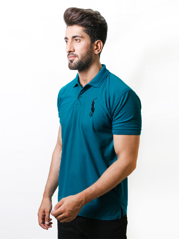 Men's Basic Polo T-Shirt See Blue