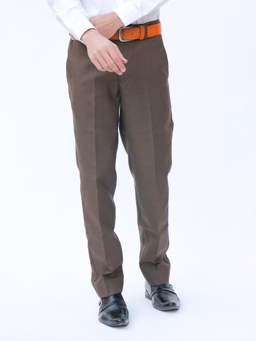 MFP33 Men's Dress Pant Trouser Formal Dark Brown