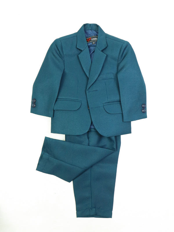 1 Yrs - 15 Yrs 2 PCS Coat Pant Suit for Boys Jungle Green