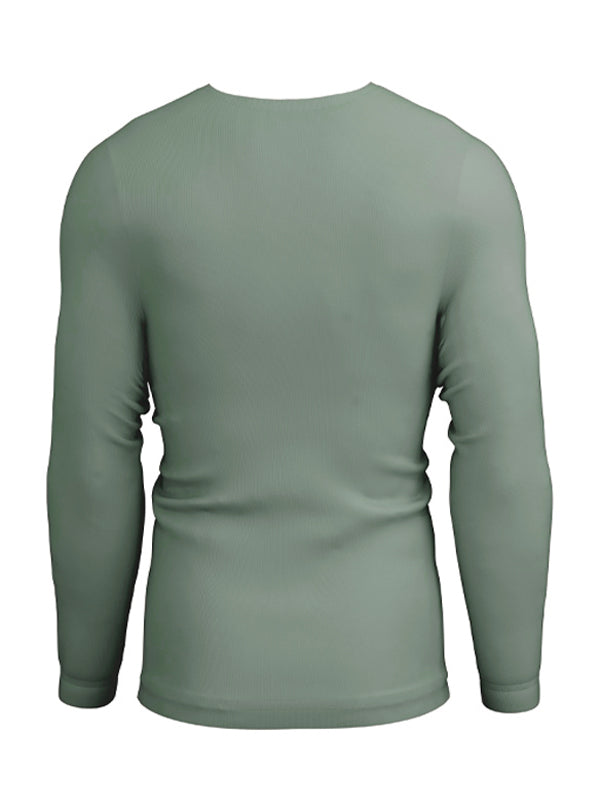 MG Men's Plain Full Sleeve T-Shirt Light Green