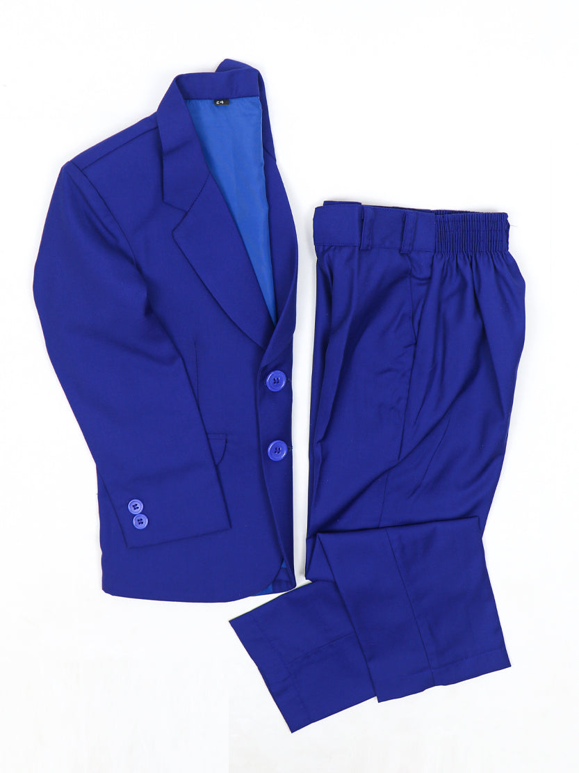 1 Yrs - 15 Yrs 2 PCS Coat Pant Suit for Boys Ink Blue