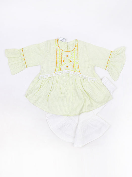 ZG Girls Suit 1Yr - 4Yrs Design Light Yellow